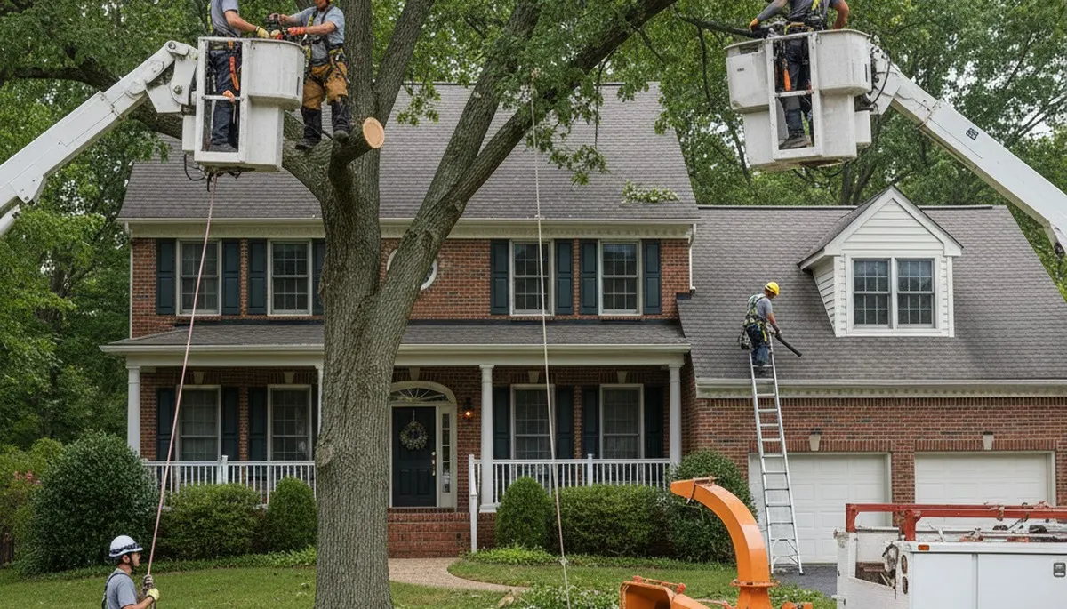 Tree service crew in Pittsburgh, PA providing professional tree care and removal