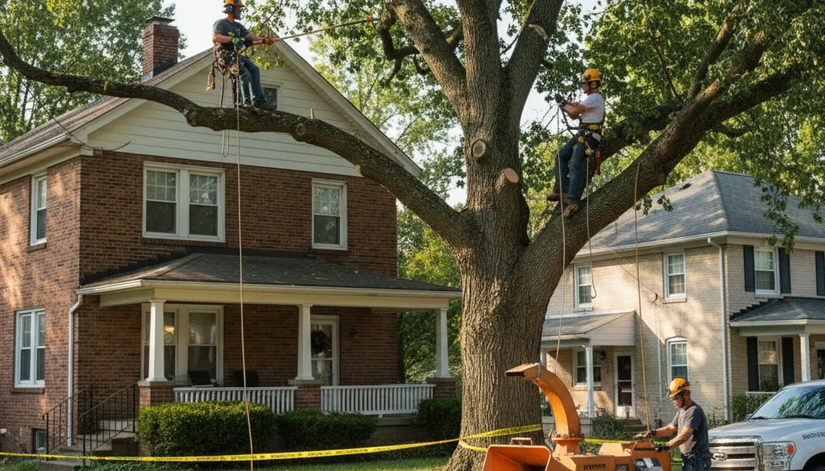 Tree service team in Pittsburgh, PA providing professional tree trimming and removal