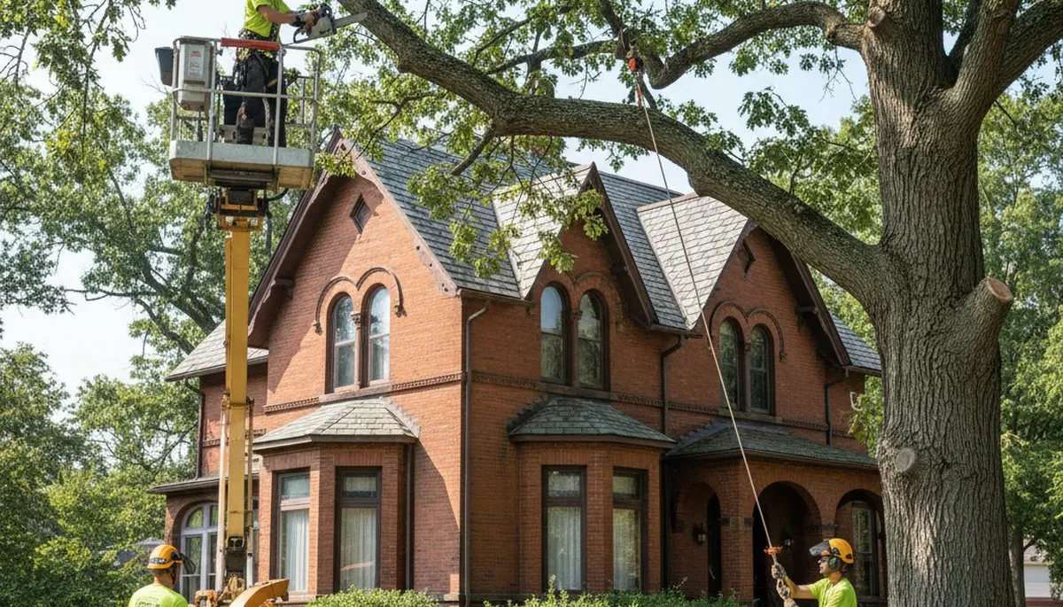 Tree service crew in Pittsburgh, PA providing professional tree trimming and removal services