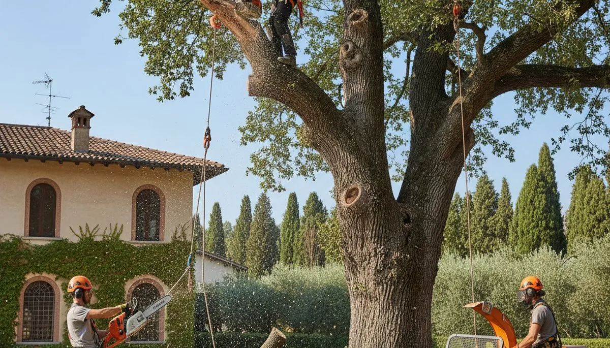 Tree service crew in Pittsburgh, PA providing professional tree trimming and removal services